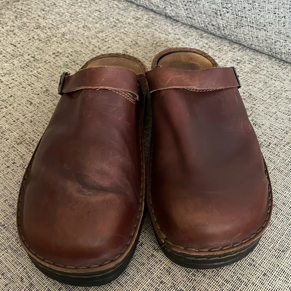 Naot Men’s Brown  Glacier Buffalo Leather  Size 46  US 13 - 13.5